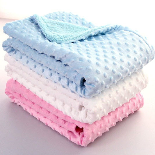 Polar Dot Baby Blanket - Newborn Swaddle Wrap