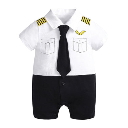 Baby Romper Gentleman Baby Jumpsuit – Stylish and Comfortable!