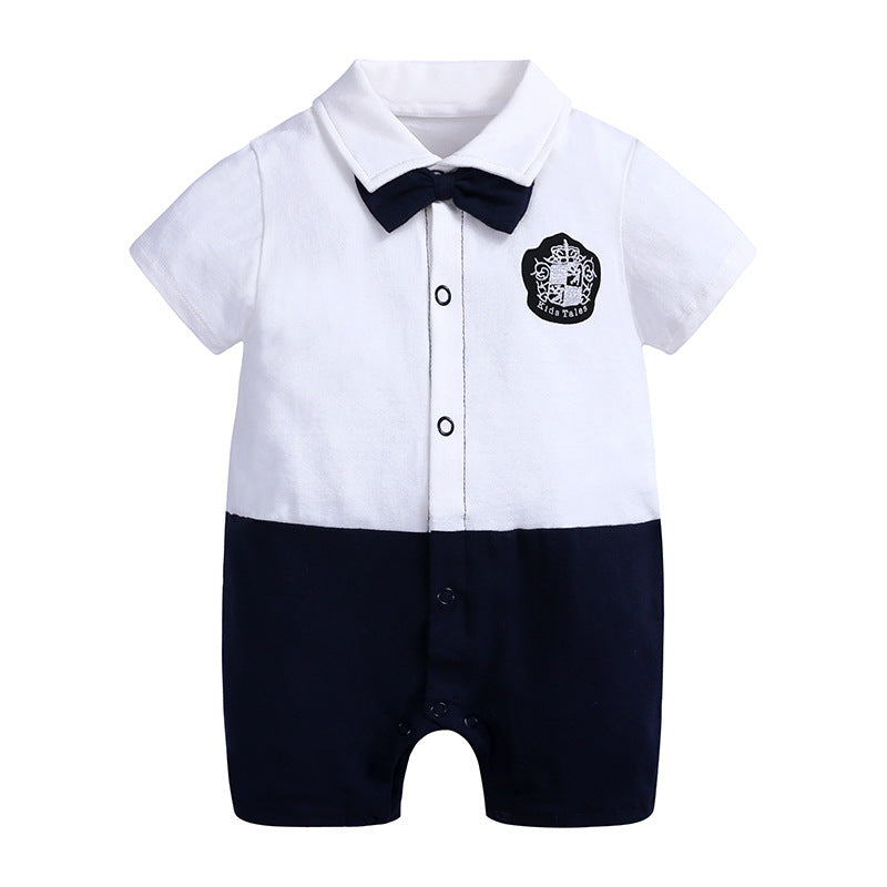 Baby Romper Gentleman Baby Jumpsuit – Stylish and Comfortable!