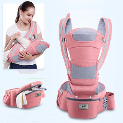 Ergonomic Baby Carrier – 3-in-1 Infant Hipseat Carrier, Front Facing Kangaroo Baby Wrap Sling