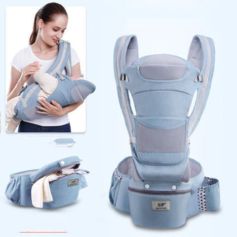 Ergonomic Baby Carrier – 3-in-1 Infant Hipseat Carrier, Front Facing Kangaroo Baby Wrap Sling