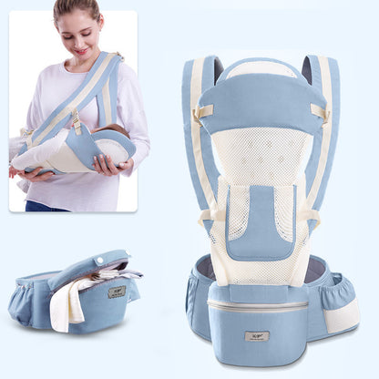 Ergonomic Baby Carrier – 3-in-1 Infant Hipseat Carrier, Front Facing Kangaroo Baby Wrap Sling