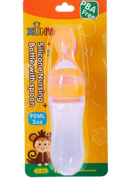 Silicone Nursing Bottle and Spoon – Smooth Feeding Transition for Your Baby