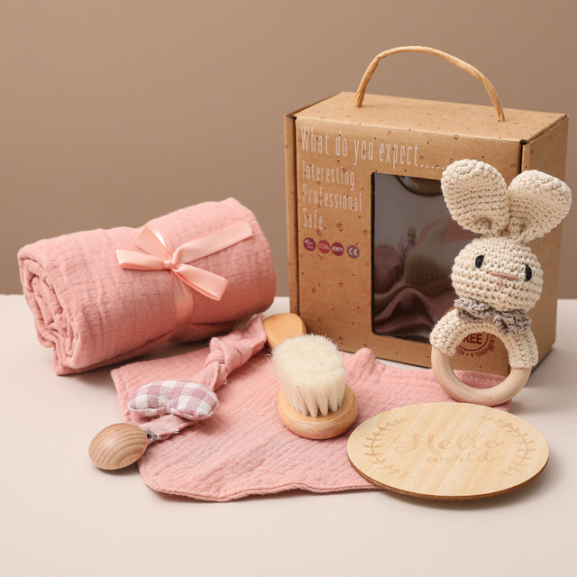 Bopoobo 1Set Baby Bath Toys & Swaddle Wrap – Baby Milestone Set