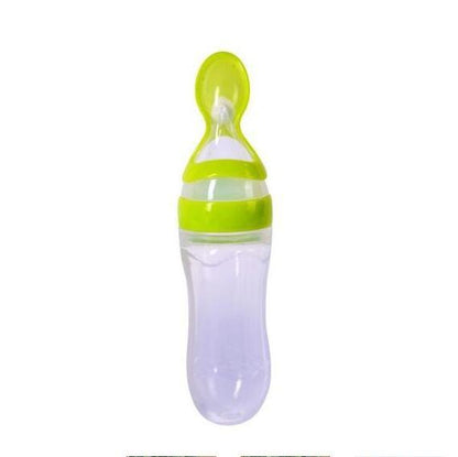 Silicone Nursing Bottle and Spoon – Smooth Feeding Transition for Your Baby