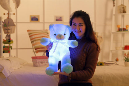 Colorful LED Teddy Bear Plush – Light-Up Plush Toy for Kids