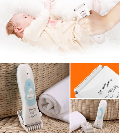 Baby Electric Hair Clipper – USB Rechargeable Waterproof Hair Trimmer for Infants