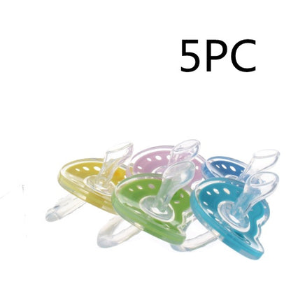 Soft Liquid Silicone Pacifier for Babies - BPA-Free, Two-Color Design, Newborn Comfort Soother