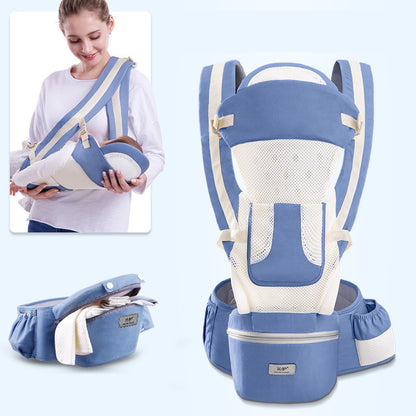 Ergonomic Baby Carrier – 3-in-1 Infant Hipseat Carrier, Front Facing Kangaroo Baby Wrap Sling