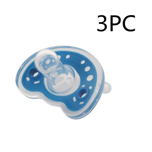 Soft Liquid Silicone Pacifier for Babies - BPA-Free, Two-Color Design, Newborn Comfort Soother