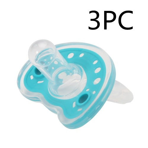 Soft Liquid Silicone Pacifier for Babies - BPA-Free, Two-Color Design, Newborn Comfort Soother