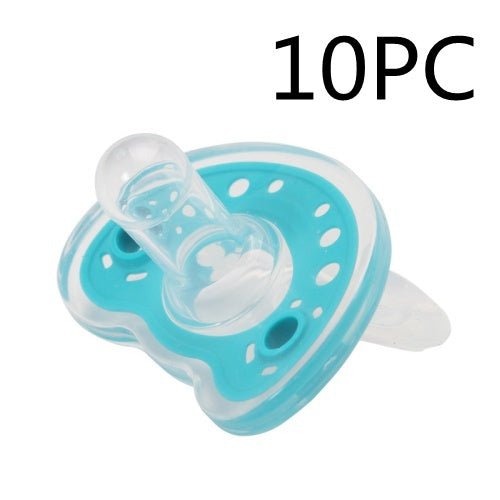 Soft Liquid Silicone Pacifier for Babies - BPA-Free, Two-Color Design, Newborn Comfort Soother