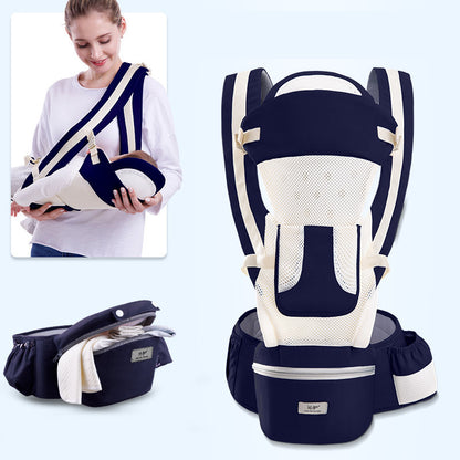 Ergonomic Baby Carrier – 3-in-1 Infant Hipseat Carrier, Front Facing Kangaroo Baby Wrap Sling