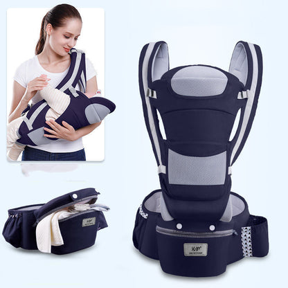 Ergonomic Baby Carrier – 3-in-1 Infant Hipseat Carrier, Front Facing Kangaroo Baby Wrap Sling