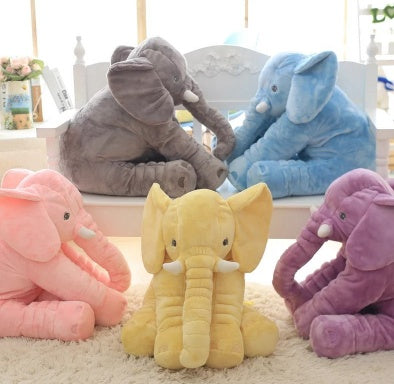 Elephant Plush Pillow – Baby Sleep Comfort Toy