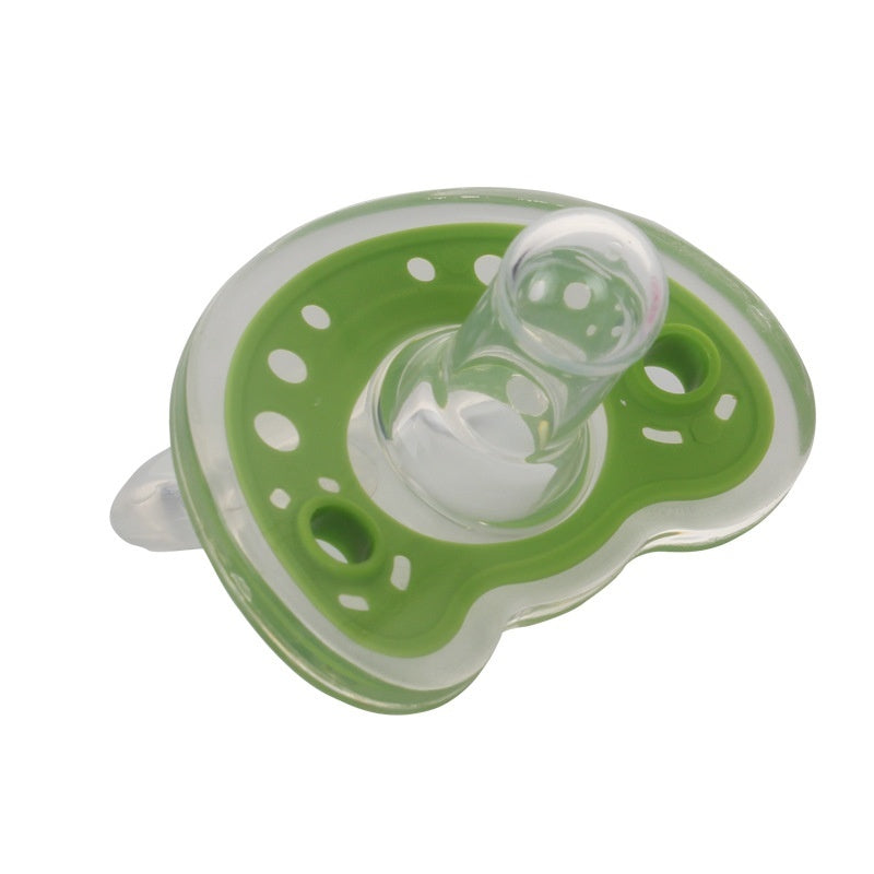 Soft Liquid Silicone Pacifier for Babies - BPA-Free, Two-Color Design, Newborn Comfort Soother