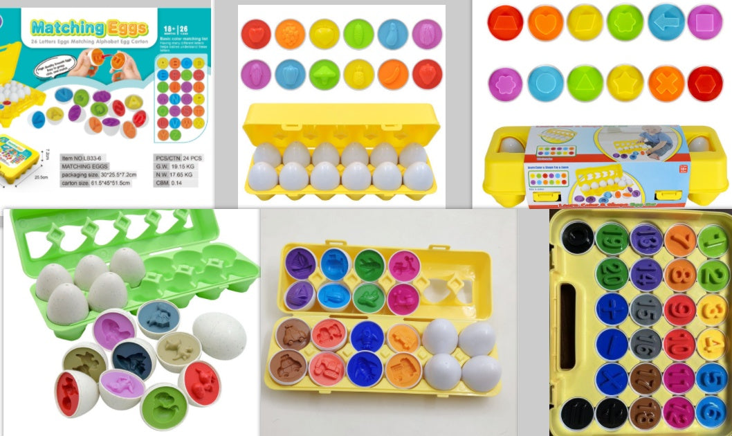 Montessori Egg Shape Matching Toy – Fun Learning for Kids