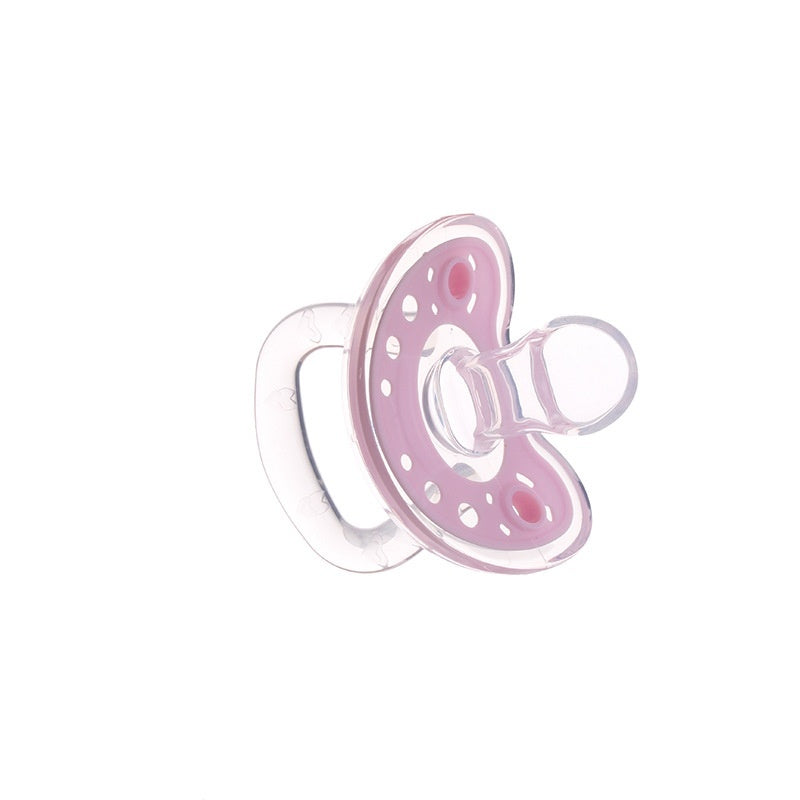 Soft Liquid Silicone Pacifier for Babies - BPA-Free, Two-Color Design, Newborn Comfort Soother