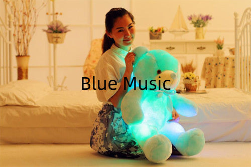 Colorful LED Teddy Bear Plush – Light-Up Plush Toy for Kids