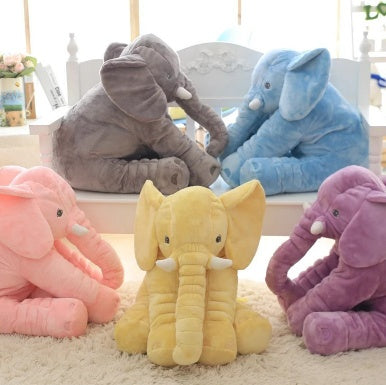 Elephant Plush Pillow – Baby Sleep Comfort Toy